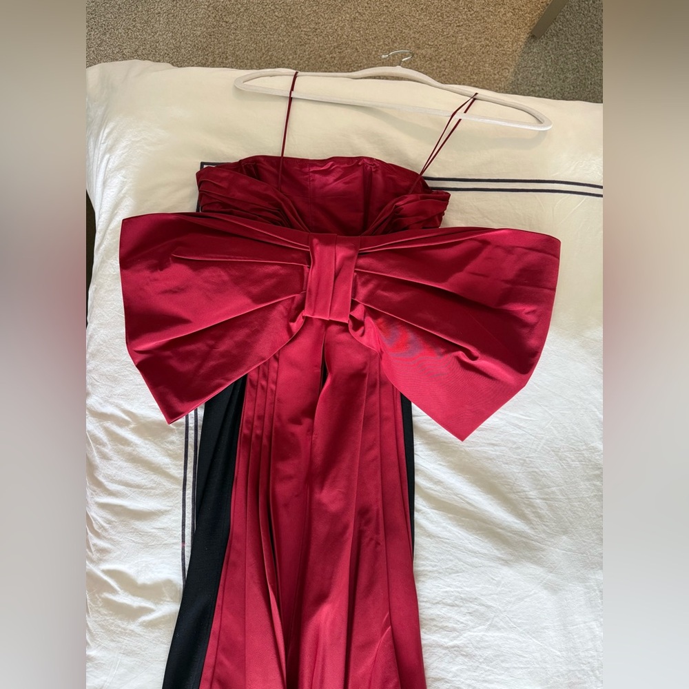 ❌SOLD❌ RALPH LAUREN PURPLE LABEL RED BOW DRESS - Picture 7 of 15